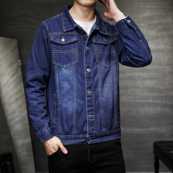 Herren Denimjacke mit Brusttaschen Drune