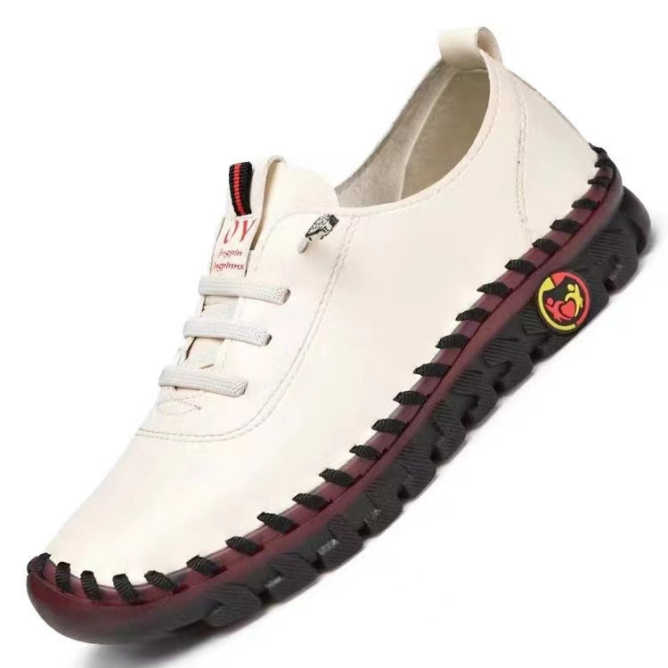 Damen Flexible Slip-On Freizeitsneaker mit handgenähter Ziernaht und profilierter Gummilaufsohle Drune