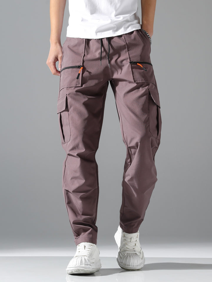 Herren Bequeme Cargo-Hose mit elastischem Bund Drune