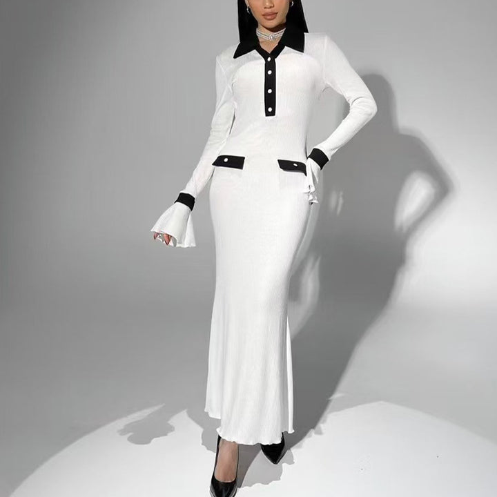 Damen Langarm-Kleid im eleganten Design Drune