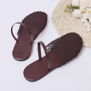 Damen  gewebte Netz-Mules mit Slip-On-Funktion, offener Ferse und flexiblem Leichtsohlen-Design Drune