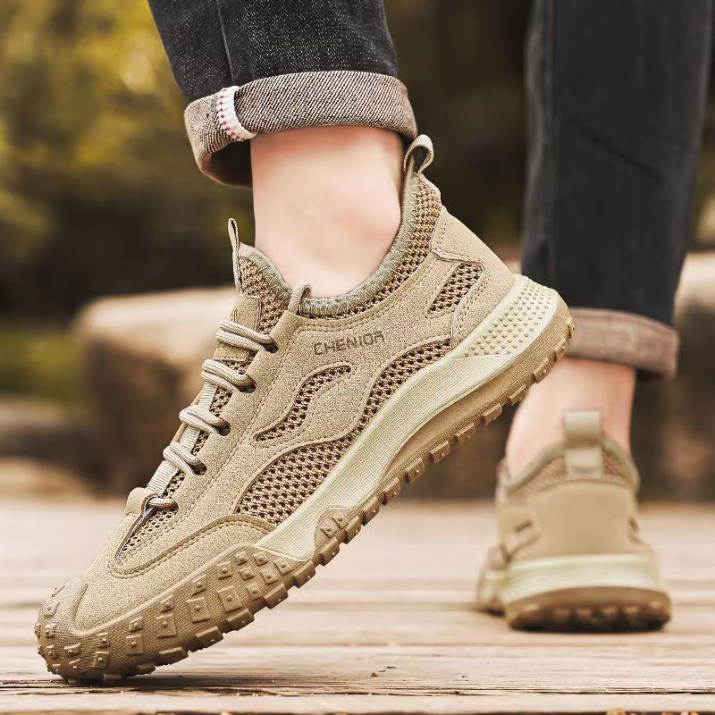 Damen Outdoor-Sneaker mit rutschfester Sohle und atmungsaktiver Netzstruktur Drune