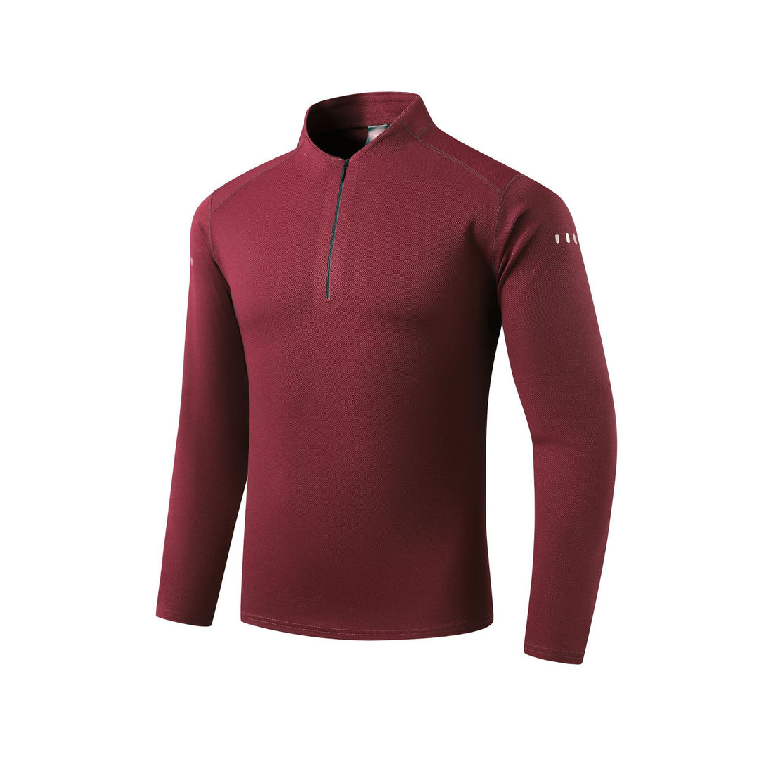 Herren Performance-Langarmshirt mit Half-Zip und Stehkragen Drune