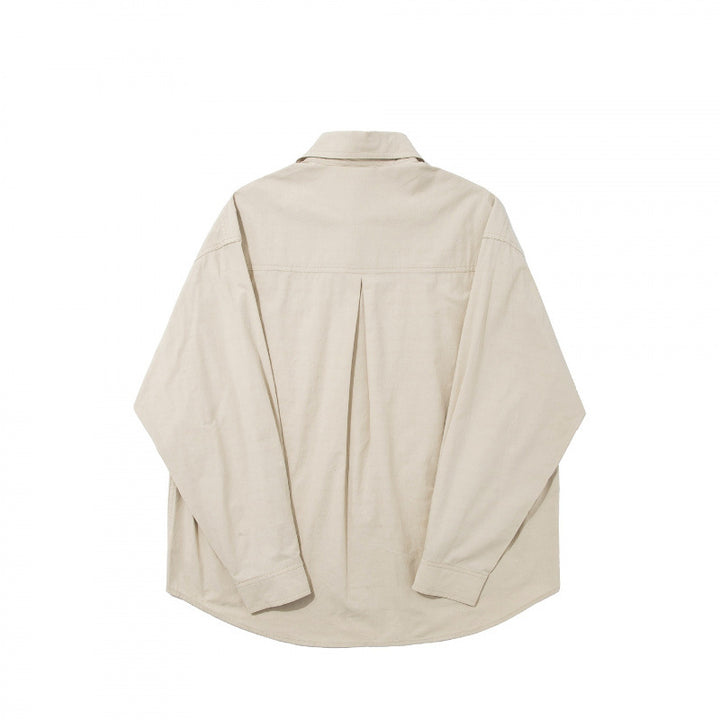 Herren Boxy-Hemd mit feiner Gitterstruktur, kastiger Silhouette und aufgesetzter Brusttasche Drune