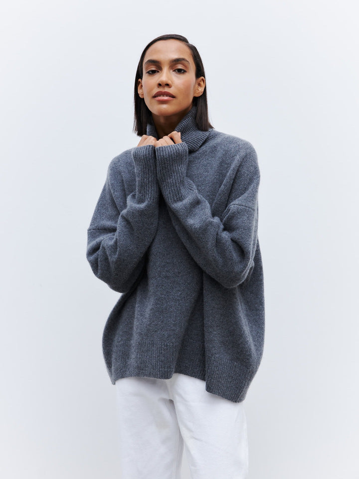 Damen Turtleneck-Pullover Drune