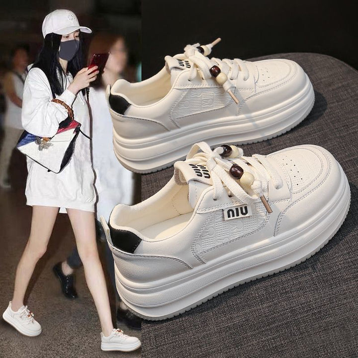 Damen Chunky Plattform-Sneaker mit einzigartigem Schnürsystem Drune