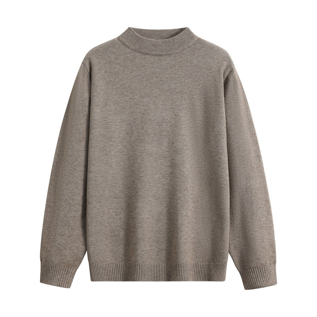 Unisex Oversize Rundhals-Pullover aus schwerer Baumwollmischung mit gerippten Bündchen Drune