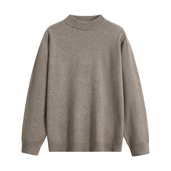 Unisex Oversize Rundhals-Pullover aus schwerer Baumwollmischung mit gerippten Bündchen Drune