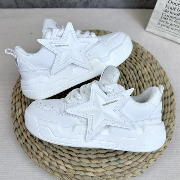 Damen Sportliche Sneakers mit strukturiertem Obermaterial und dämpfender Sohle Drune