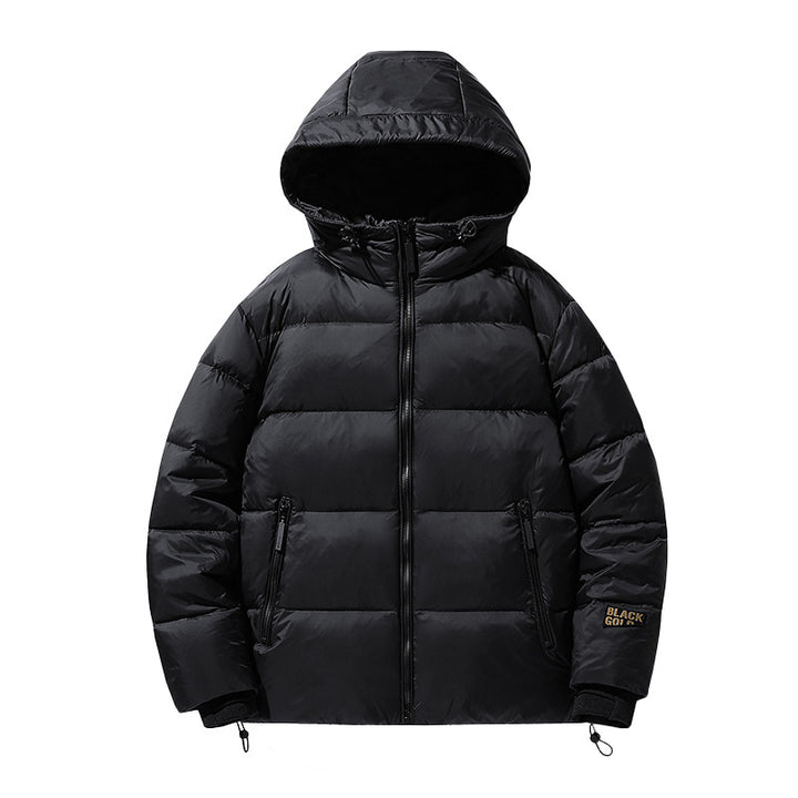 Unisex Wattierte Kapuzenjacke mit Thermo-Isolierung und verstellbarem Saum Drune