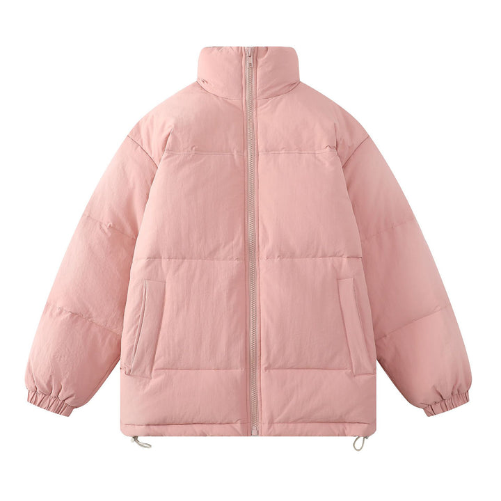 Unisex Oversize Steppjacke mit hohem Kragen und Kordelzug Drune