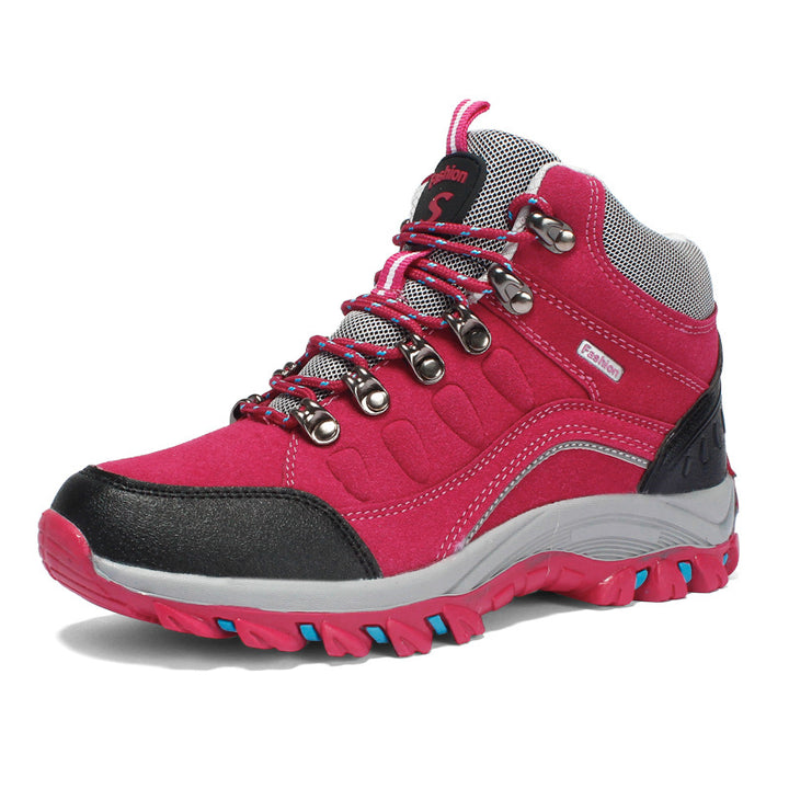 Damen Knöchelhoher Leichter Trail‑Trekkingstiefel mit verstärkter Zehenkappe, gepolstertem Knöchelkragen und rutschfester Multigrip‑Profilsohle Drune