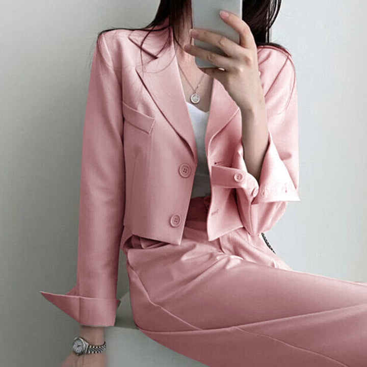 Damen Weit geschnittene Hochtaillierte Hose Drune
