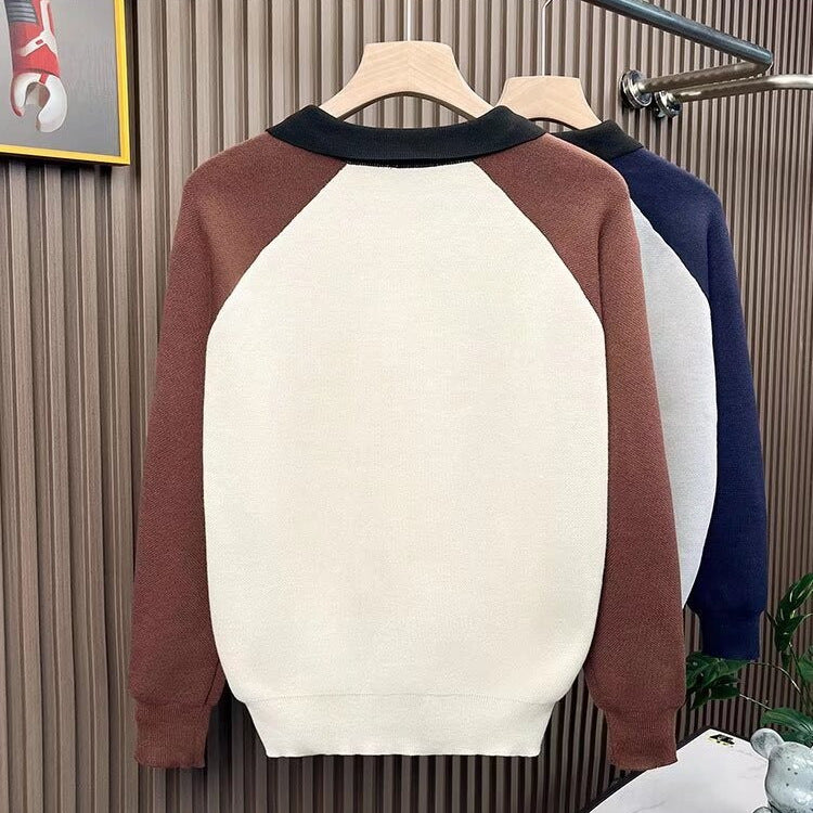 Damen Modischer Strickpullover mit Reißverschluss Drune