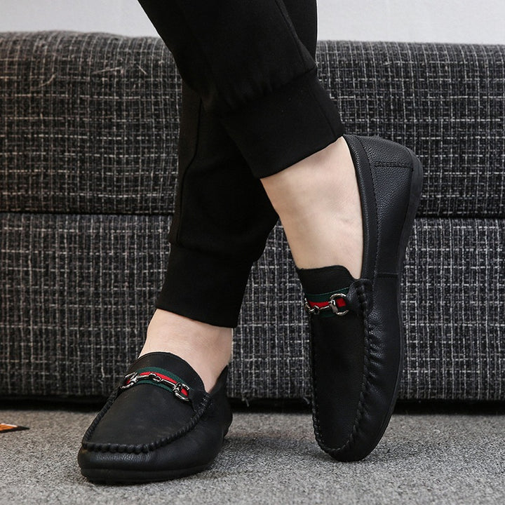 Herren Elegante Mokassins mit Zierschnalle