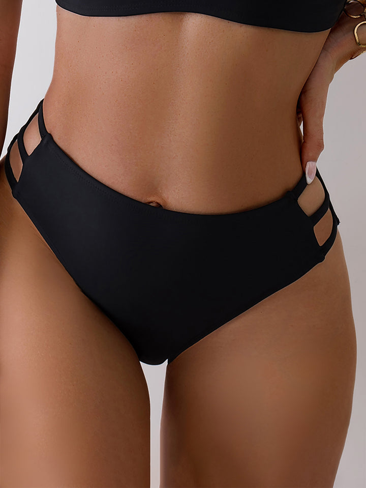 Damen Hochgeschnittene Rüschen-Bikinihose Drune