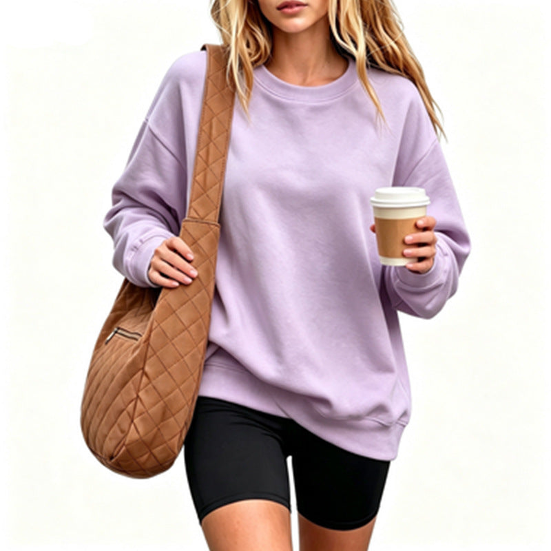 Damen Bequemer Oversized Sweatshirt Drune