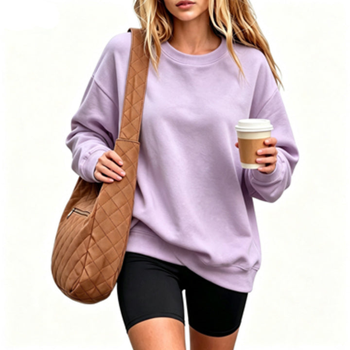 Damen Bequemer Oversized Sweatshirt Drune
