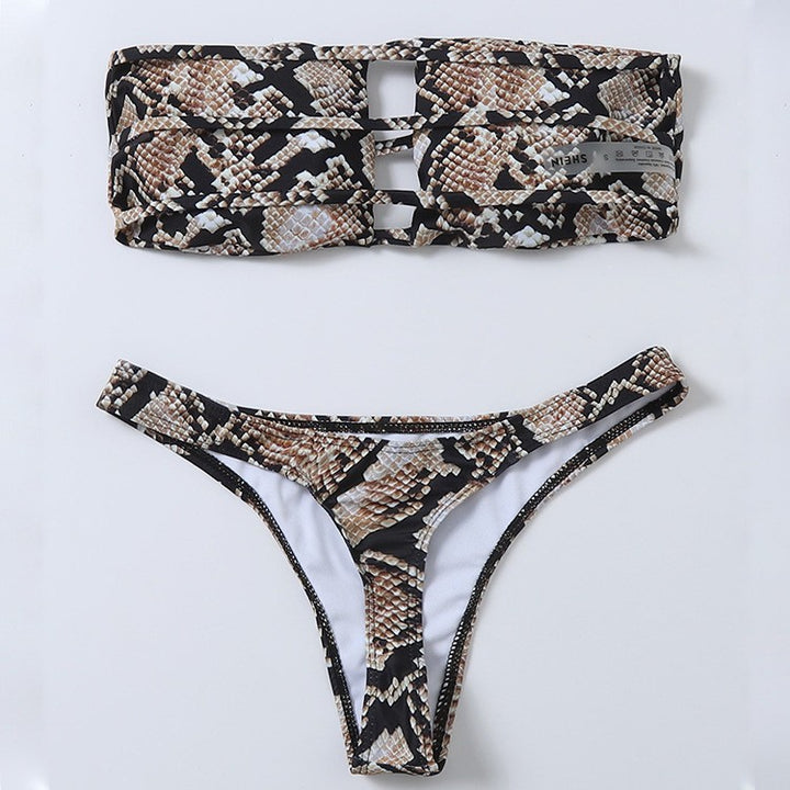 Damen Bandeau-Bikini mit raffiniertem Cut-Out-Design Drune
