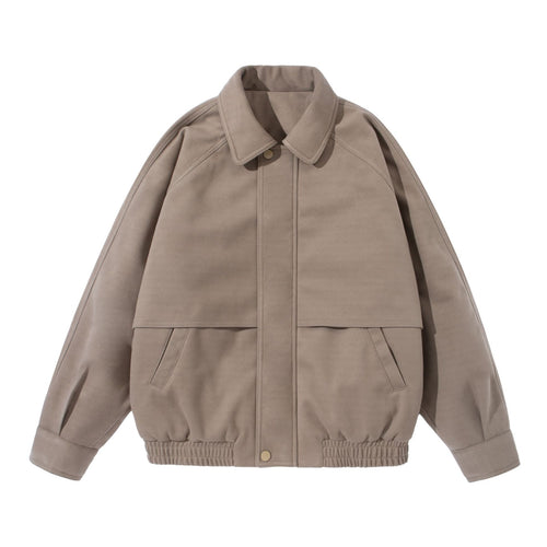 Unisex Boxy‑Blouson mit überlappender Frontpasse und elastischem Saum Drune