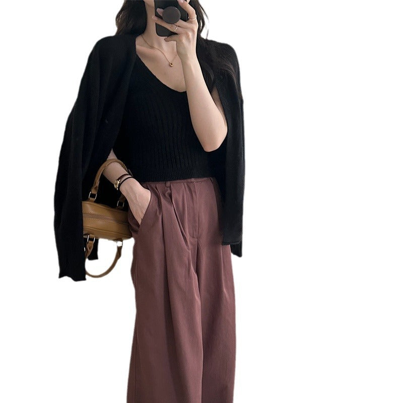 Damen Strickjacke mit lässigem Schnitt und weichem Material Drune