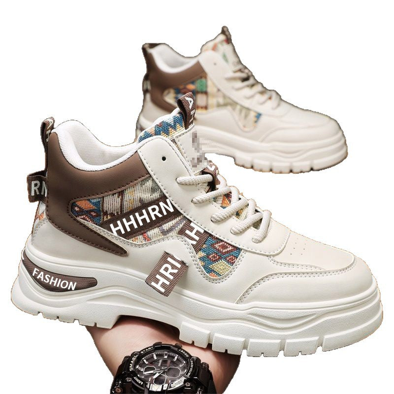 Herren Plateau-Sneaker mit Ethno-Gewebeeinsätzen Drune