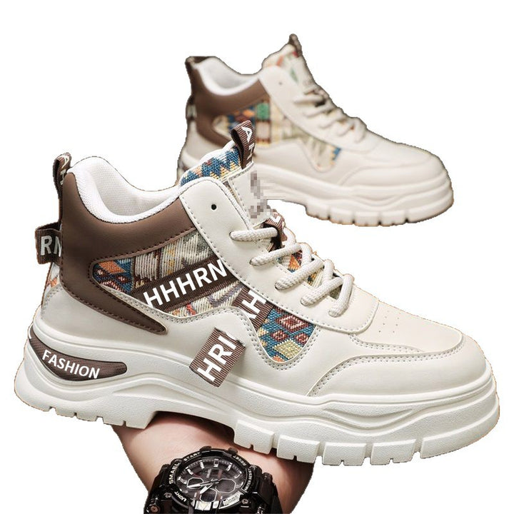 Herren Plateau-Sneaker mit Ethno-Gewebeeinsätzen Drune