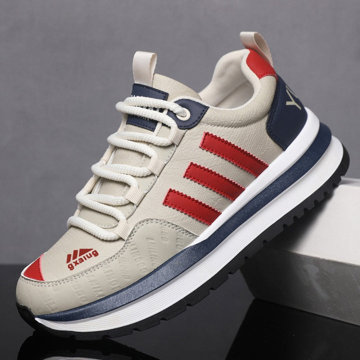 Damen Plateau-Sneaker mit dicker Profilsohle und gepolstertem Kragen Drune