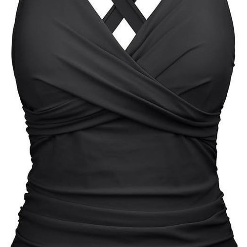 Damen Badeanzug mit Wickelschnitt und figurschmeichelndem Design Drune
