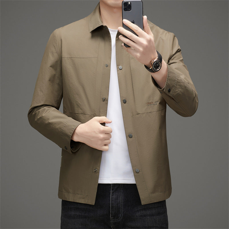 Herren leichte Jacke mit praktischen Taschen und atmungsaktiver Membran Drune