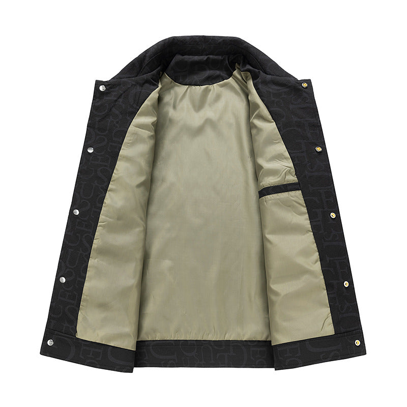 Herren Geprägte Overshirtjacke Drune