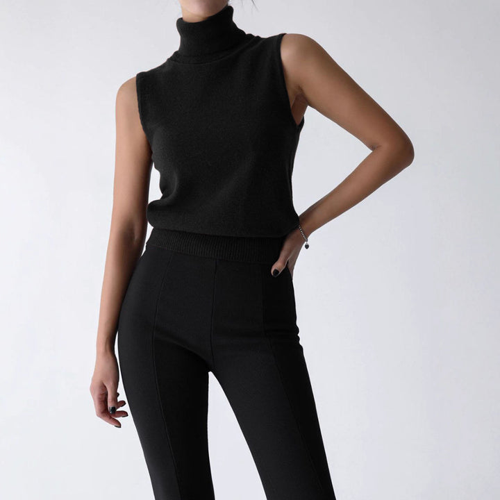 Damen Legerer Rollkragenpullover aus feiner Wolle Drune