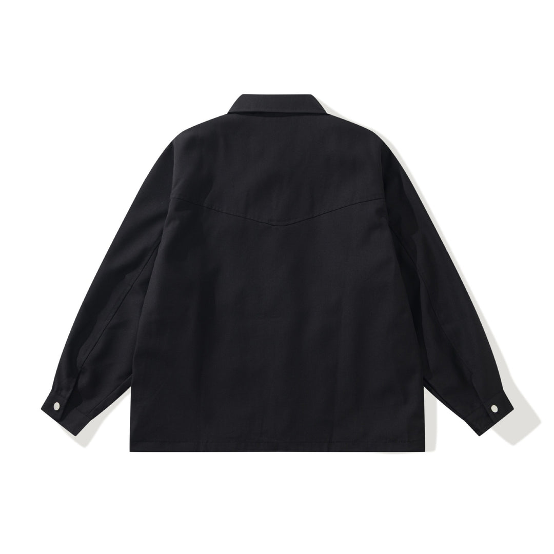 Herren Utility-Chorejacke mit durchgehendem Reißverschluss und großen Pattentaschen Drune