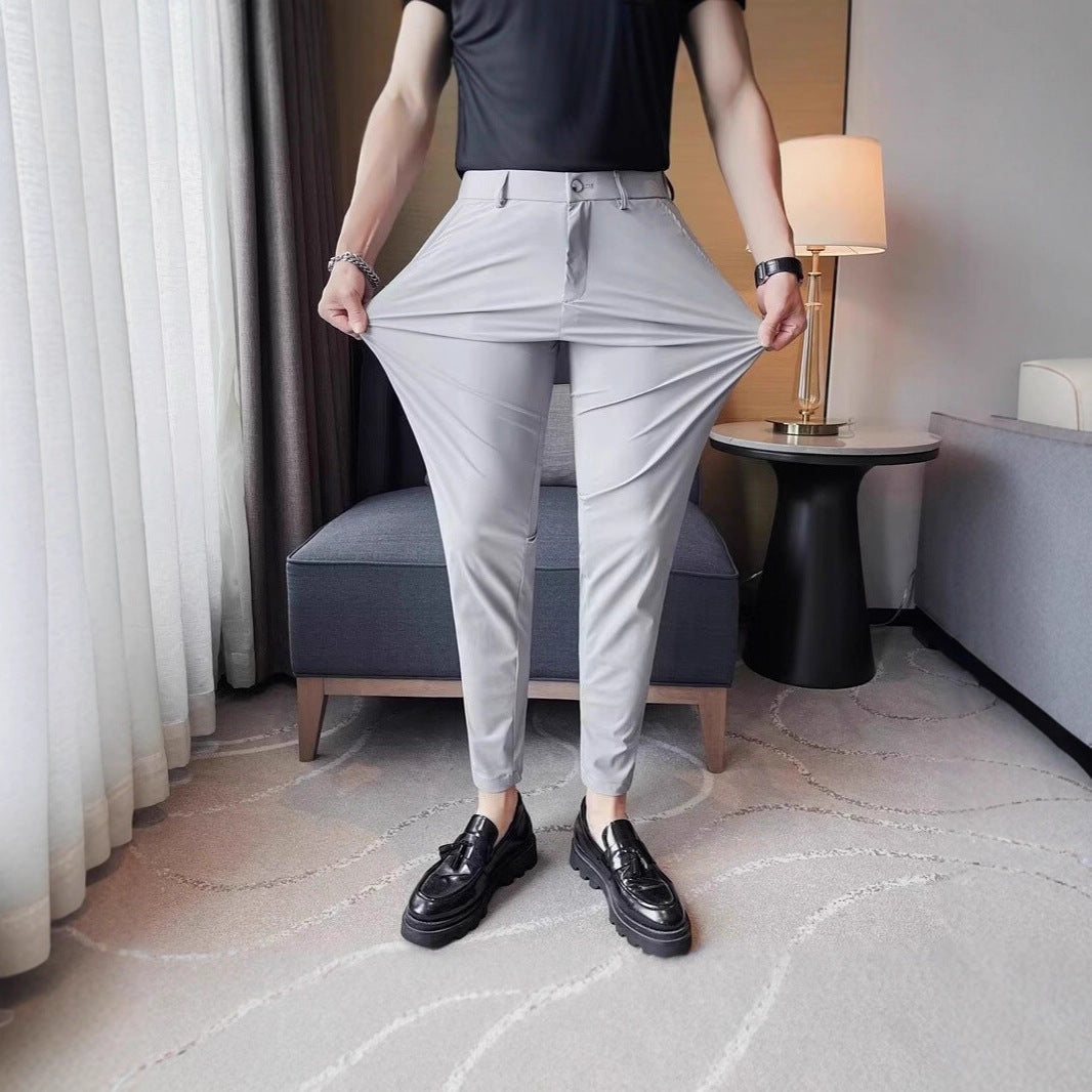Herren Elegante Slim-Fit Hose Drune