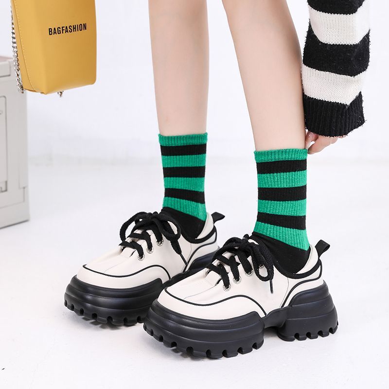 Damen Sportliche Chunky Sneakers mit strapazierfähigem Obermaterial und rutschfester Sohle Drune