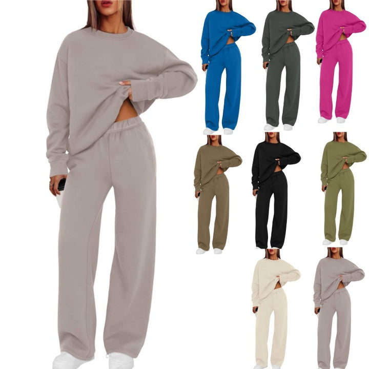 Damen nan lässiges Sweatshirt und weite Jogginghose Set Drune