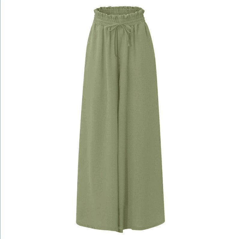 Damen Palazzo-Hose mit elastischem Bund und Taschen Drune