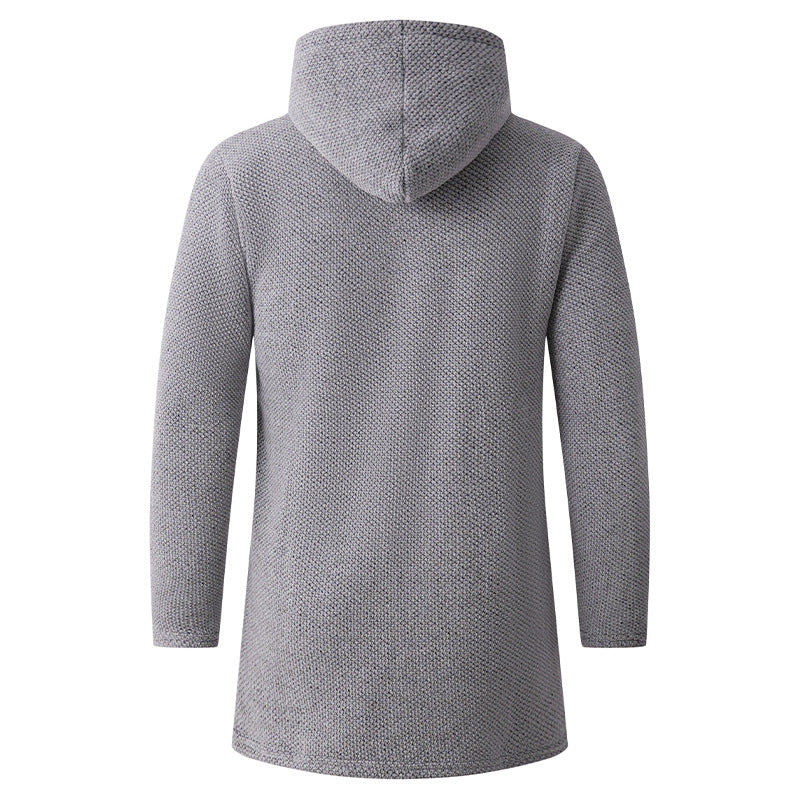 Herren lässige Kapuzenjacke mit weichem Innenfutter Drune