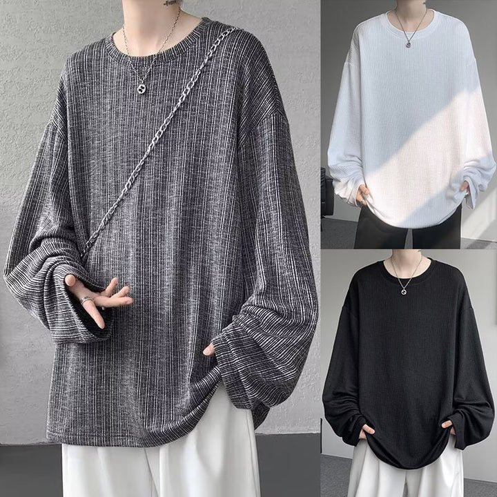 Unisex Oversized Strickoberteil mit Rippenstruktur Drune
