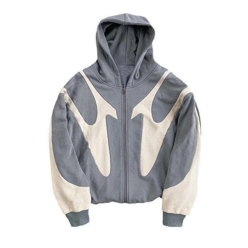 Damen lässiger Kapuzenpullover mit kontrastierenden Farbdetails und modernem Schnitt Drune