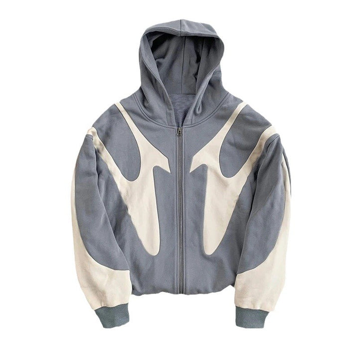 Damen lässiger Kapuzenpullover mit kontrastierenden Farbdetails und modernem Schnitt Drune
