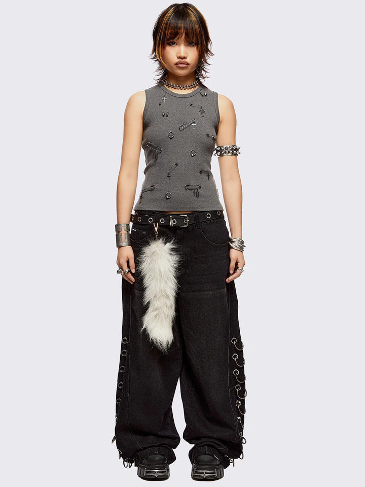 Damen figurbetontes T-Shirt mit hochwertigem Detail Drune