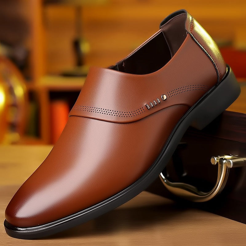 Herren Elegante und Bequeme Lederslipper Drune