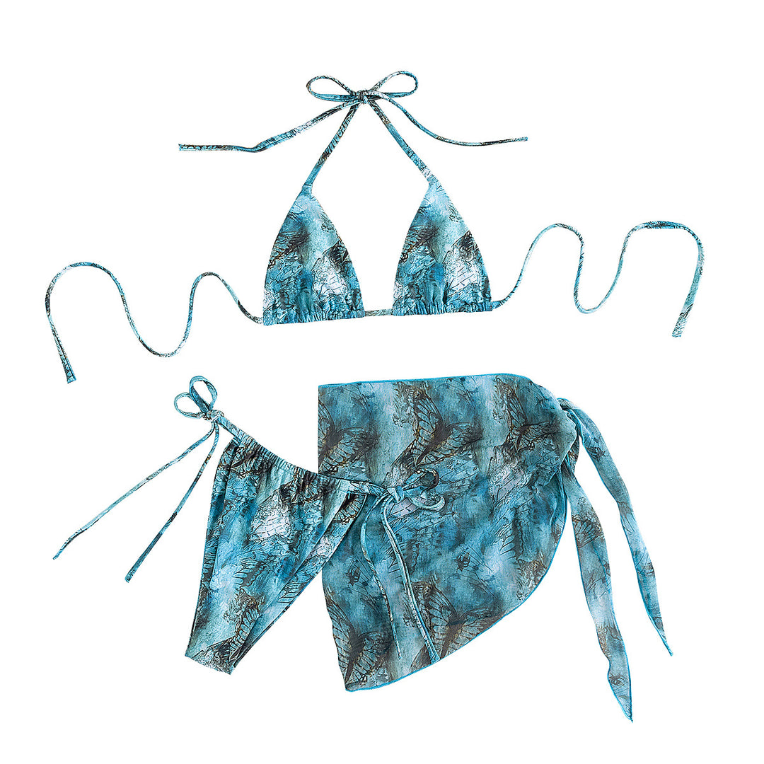 Damen Triangel-Bikini mit pareo Drune