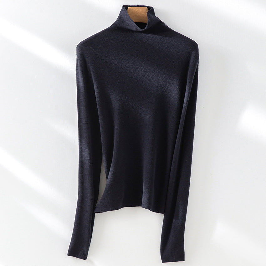 Damen Slim-Fit Feinstrick-Rollkragenpullover mit Stretch Drune
