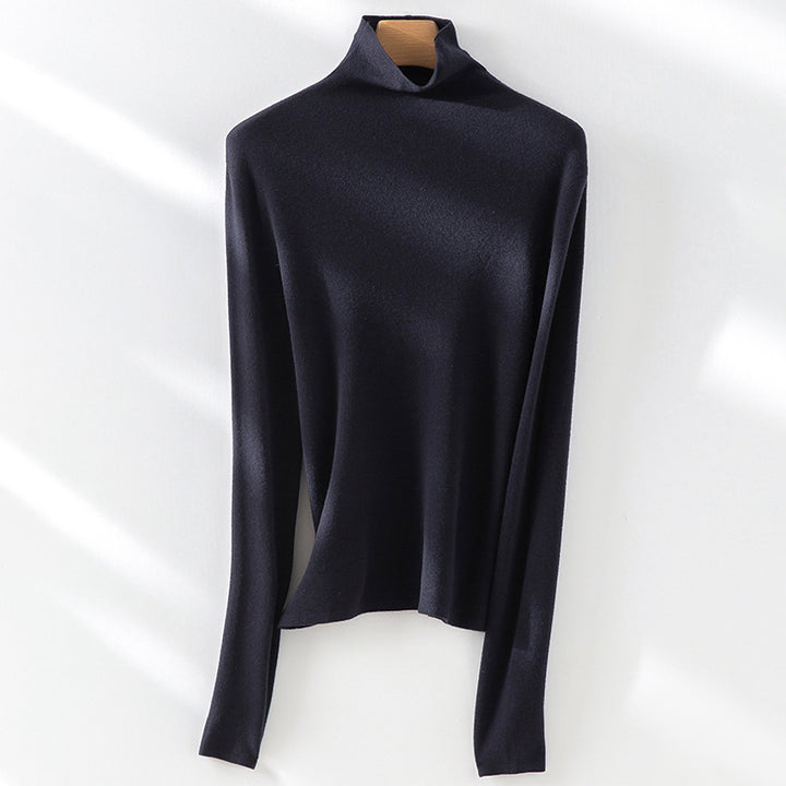 Damen Slim-Fit Feinstrick-Rollkragenpullover mit Stretch Drune