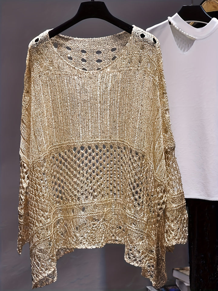 Damen Leichtgewicht Häkel Cover-Up Drune