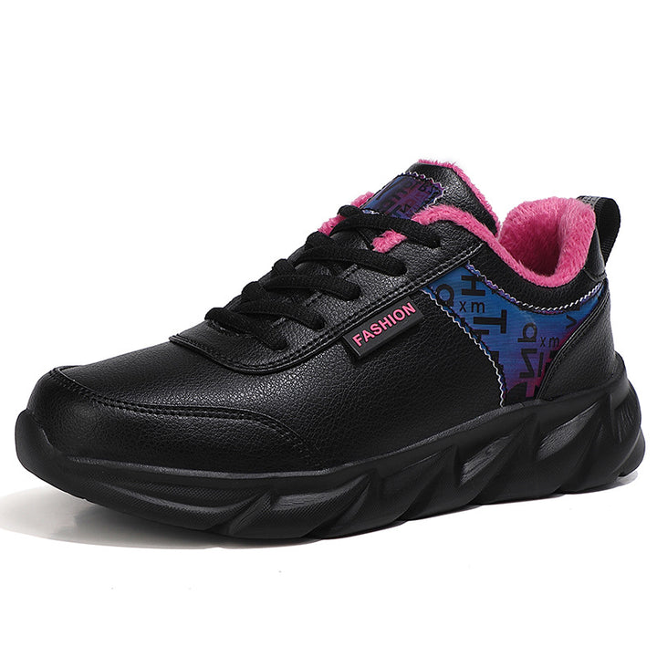 Damen nan urbaner voluminöser Sneaker mit weichem Kunstfellfutter, gepolstertem Einstieg und markanter Profilsohle Drune