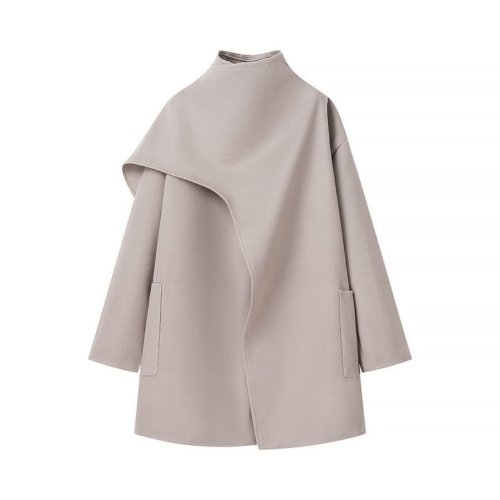 Drune | Stehkragen Cape-Stil Mantel