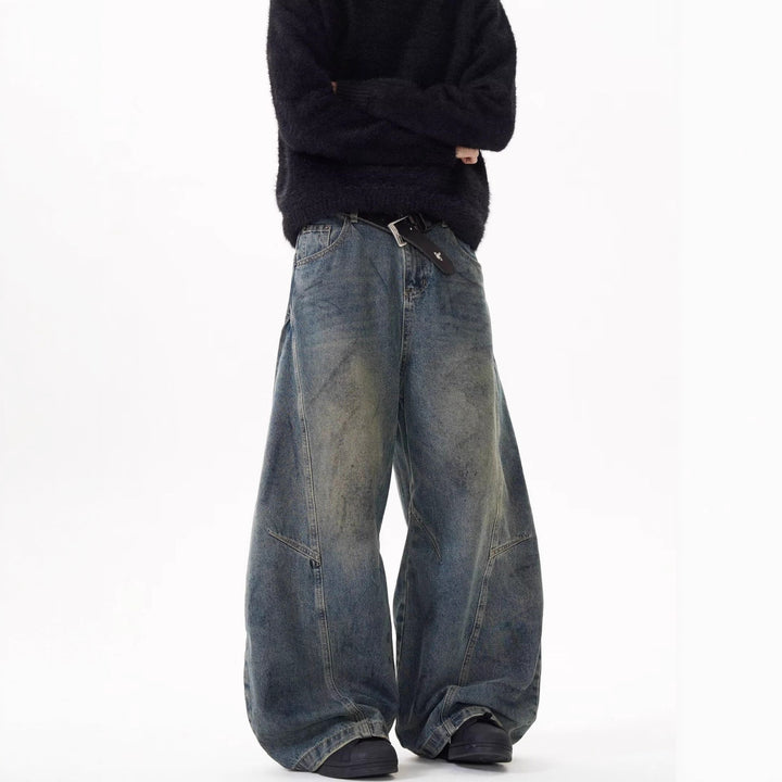 Damen Weitgeschnittene Hochbundjeans Drune
